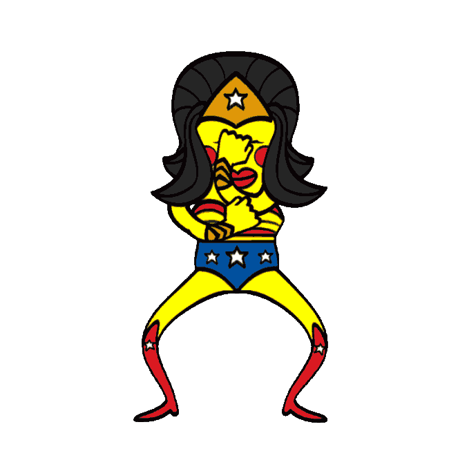 Wonder Woman Dancing Sticker by murilocoda