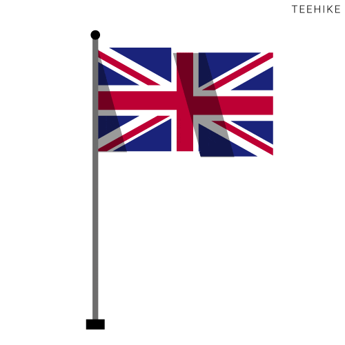 Uk Flag England GIF by Teehike