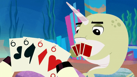 Playing Cards Poker GIF by Go Away Unicorn - Find & Share on GIPHY