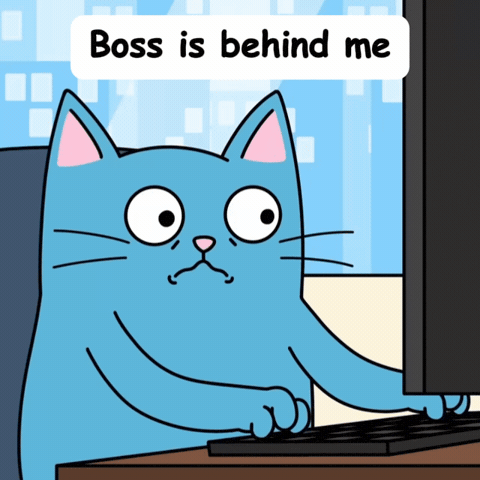 Blue Cat Nopecat GIF