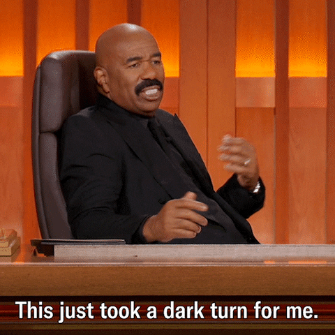 Scared Steve Harvey GIF by ABC Network