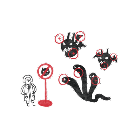 Internet Virus Sticker by 邊邊女力