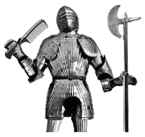 Knight Comb Sticker by Zu