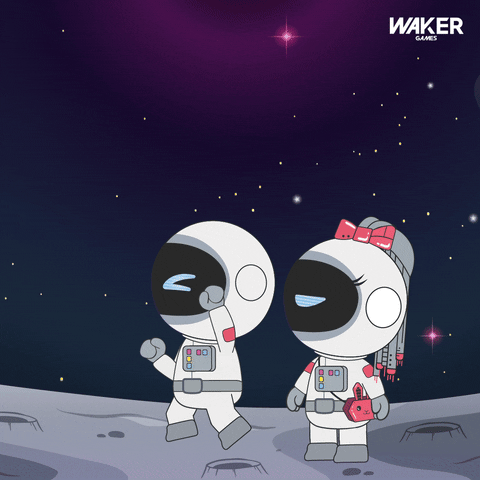 To The Moon Space GIF by Astroon