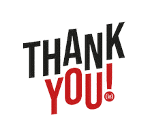 Thanks Thank You Sticker by IS Creative