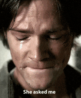 Sam Winchester Crying GIFs - Find & Share on GIPHY