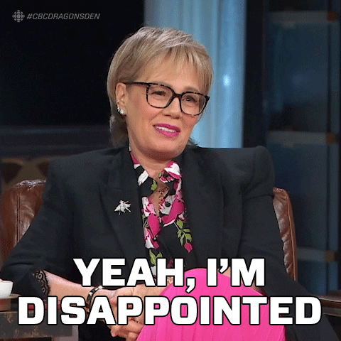 Disappointed Dragons Den GIF by CBC