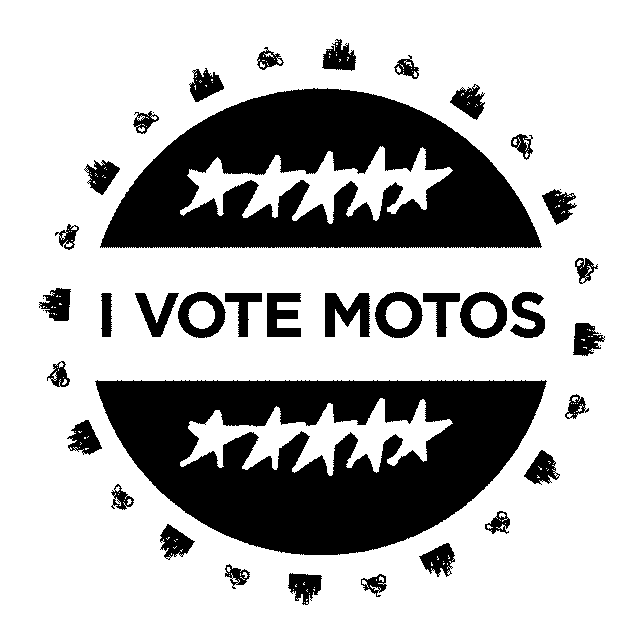 Vote Motos Sticker by Motoveli Motorcycle Zine
