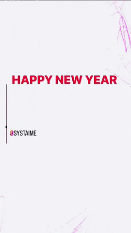 Happy New Year Bonne Annee GIF by systaime