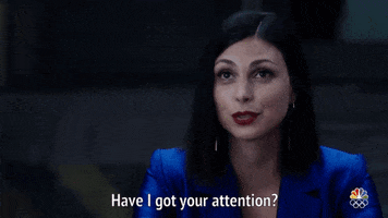 Morena Baccarin Attention GIF by tvshowpilot.com