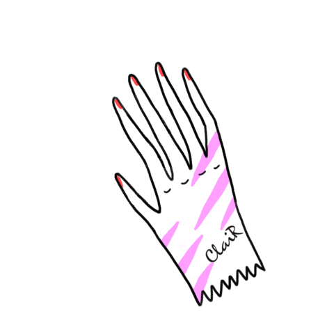 Hand Nails Sticker by clairvrn