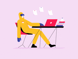 Work From Home Animation GIF by Pavelas Laptevas