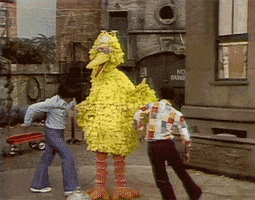 muppetwiki cheer hooray sesame street big bird GIF
