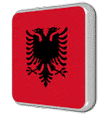 Shqiperia Kuqezi Sticker by Saja Art Design