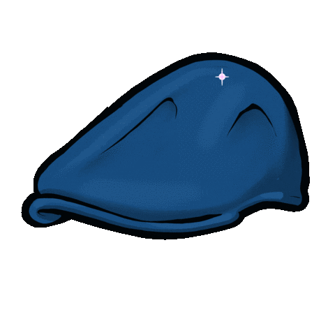 Blue Hat Sticker