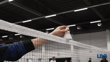 londerzeelbadminton toss badminton lob shuttle GIF