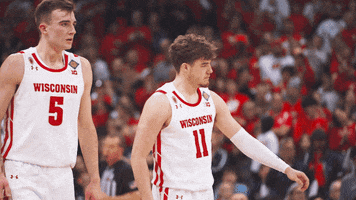 College Basketball Nodding GIF by Wisconsin Badgers
