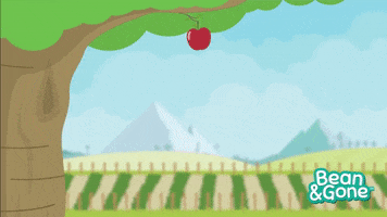 apple jumping GIF by Bean&Gone™