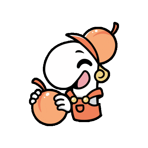 Peach Paulchen Sticker by Paulberger