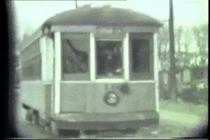 Trolley Streetcar GIF by LaGuardia-Wagner Archives