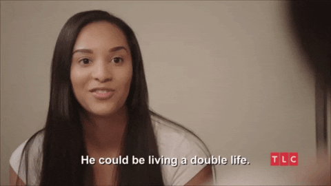 Lying Double Life GIF by TLC - Find & Share on GIPHY