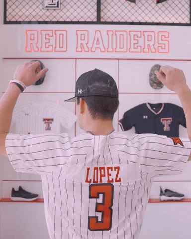 Tracer Lopez GIF by Texas Tech Baseball