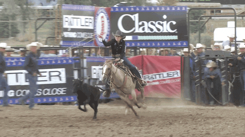 National High School Rodeo rodeo breakaway nhsra bronc GIF