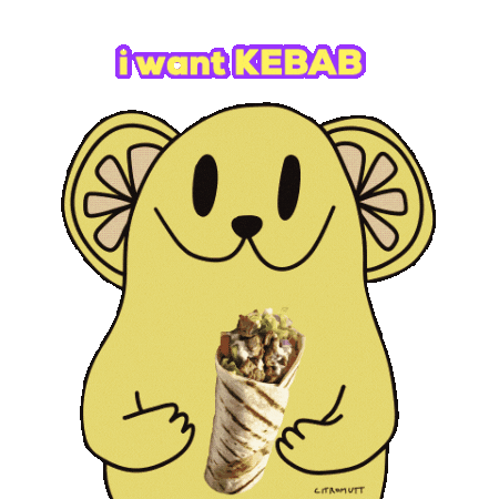 Fast Food Eating Sticker
