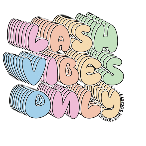 Fun Rainbow Sticker by LUXLASH SOCIETY