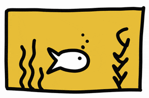 Fish Tank Illustration GIF by pinotti