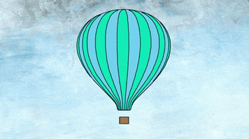 Hot Air Balloon Animation GIF by quietnote