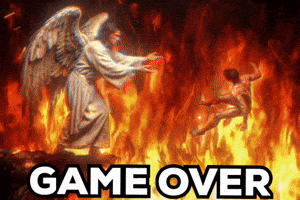 Game Over Burn GIF