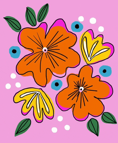 Happy Flowers GIF by Daisy Lemon