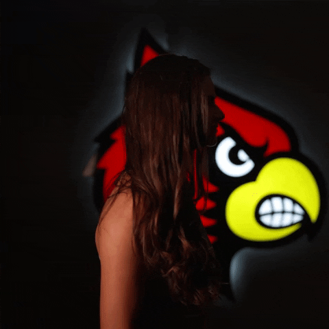 University Of Louisville Hair Flip GIF by Louisville Cardinals