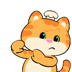 Cat No Sticker by UpStudiosWorld