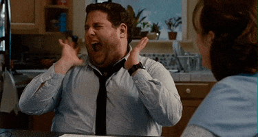 excited jonah hill GIF
