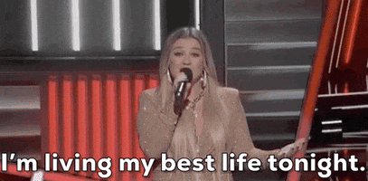 Kelly Clarkson Living My Best Life GIF by Billboard Music Awards