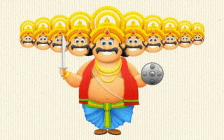 sachin dussehra raavan GIF