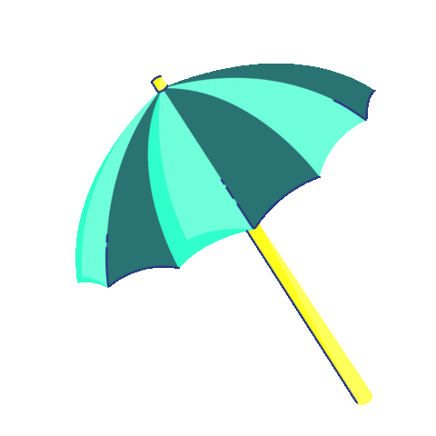 Summer Umbrella Sticker by Bij Roos op de Thee