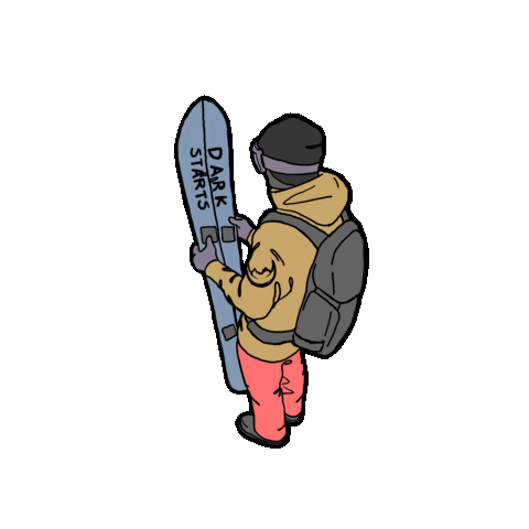 Dark Starts Sticker