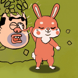 Rabbit Tanuki GIF