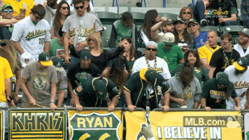 oakland athletics fans GIF by MLB