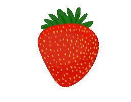 Strawberry Straw Sticker