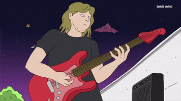 Band Guitar GIF by Adult Swim