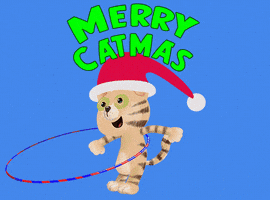 Merry Christmas Cat GIF by Bill Greenhead