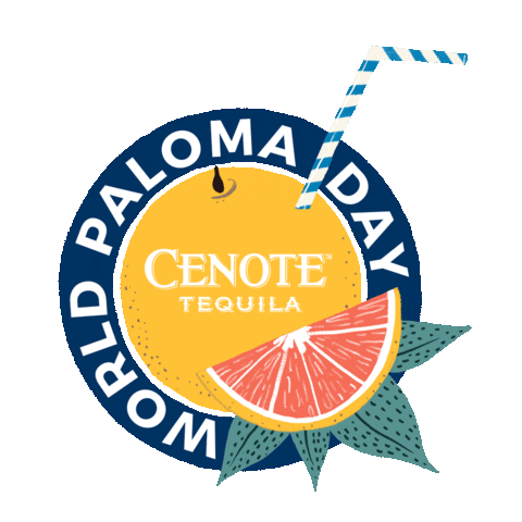 Paloma Grapefruit Sticker by Cenote Tequila
