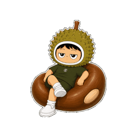 Durian Sticker by Fiziwoo