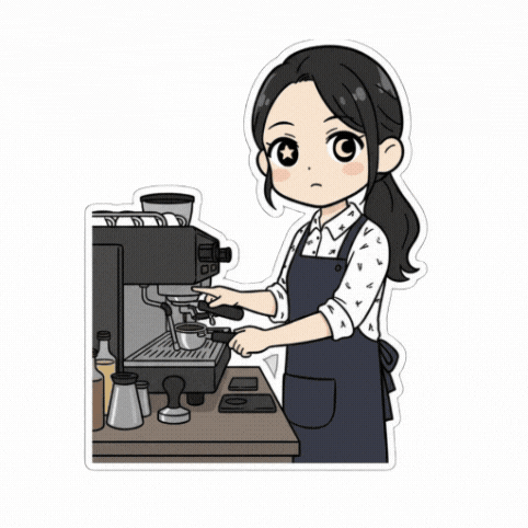 Coffee Working GIF