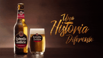 beer cheers GIF by Estrella Galicia