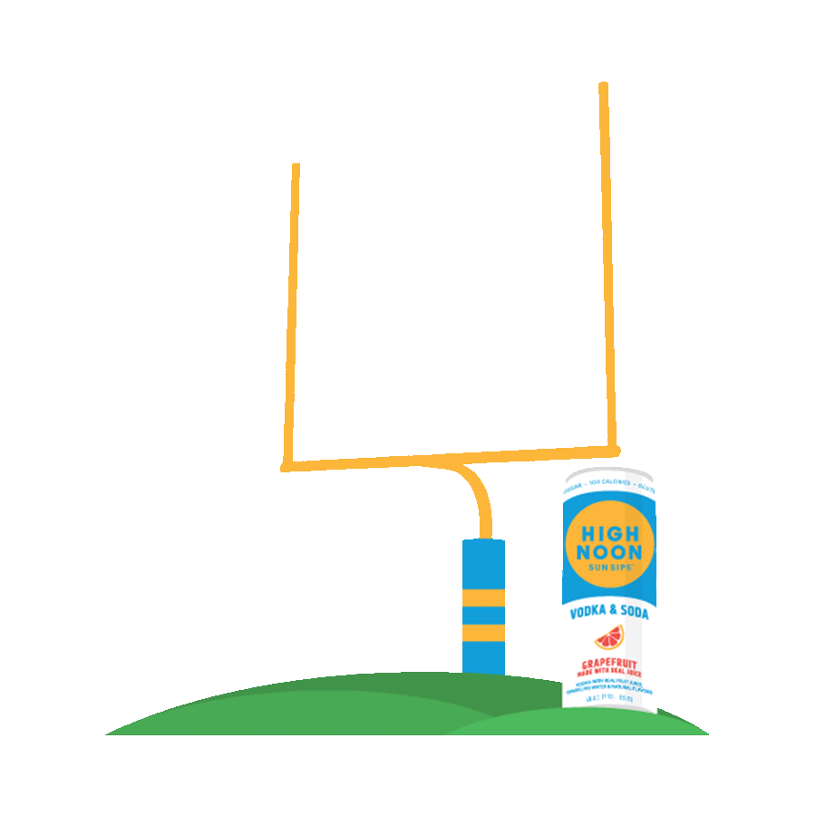 High Noon Football Sticker by High Noon Sun Sips for iOS & Android GIPHY